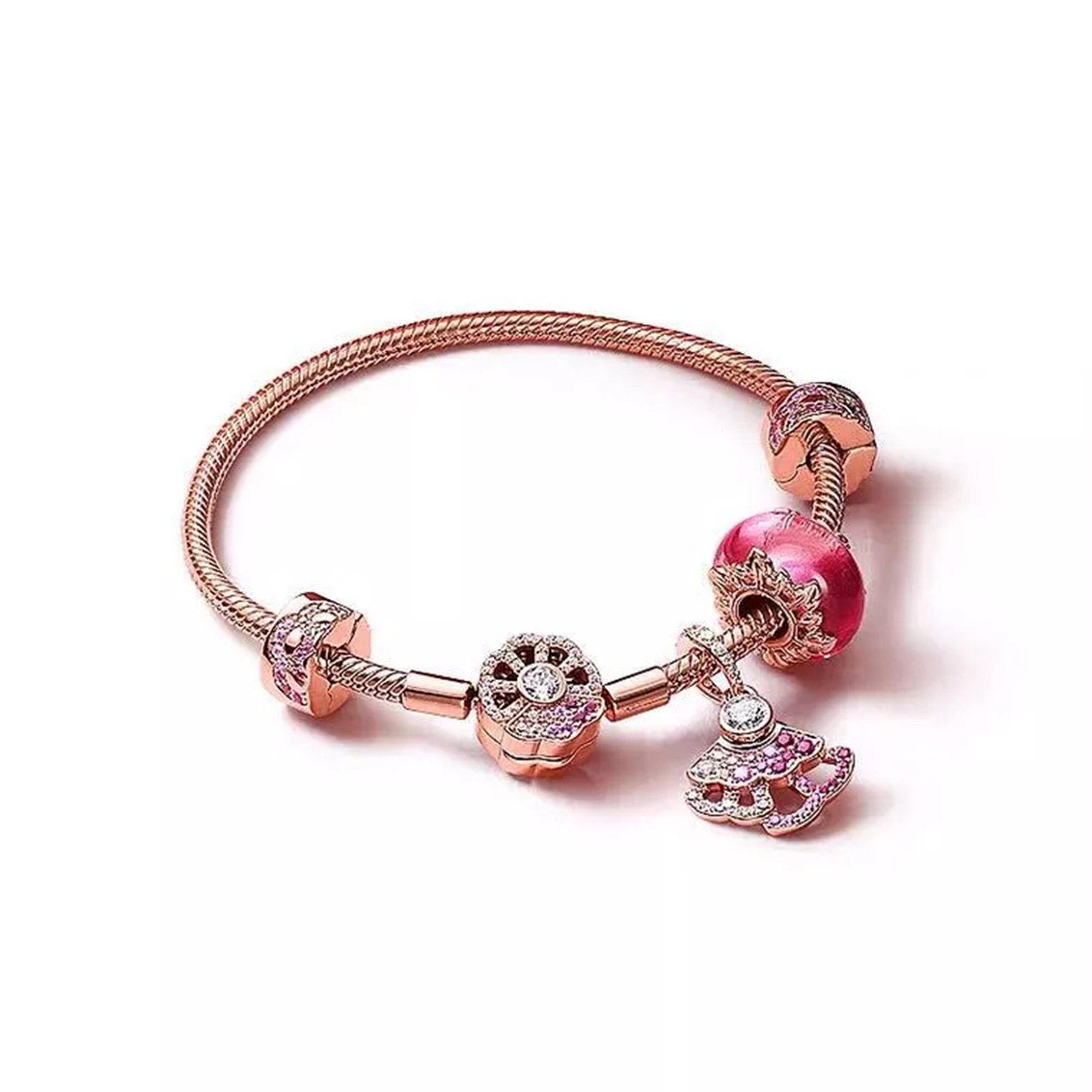 Rose Bracelet for Pandora Charms | Etsy