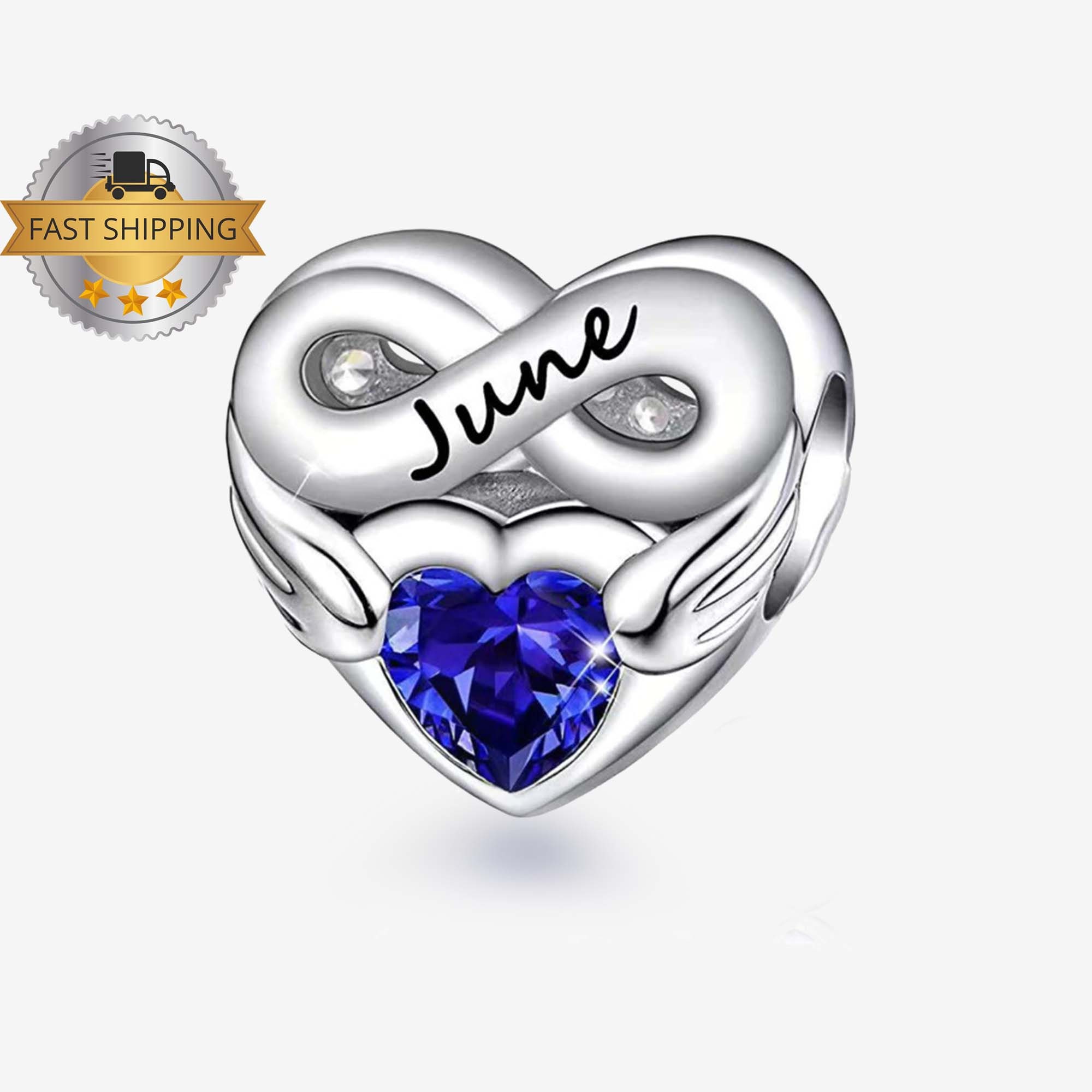 June Birthstone Charm for Bracelet 