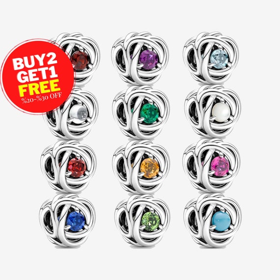 Birthstone Charms for Pandora Bracelet 