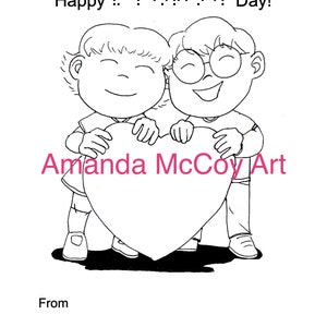 Braille Themed Valentines Cards Coloring and Activity Sheets image 3