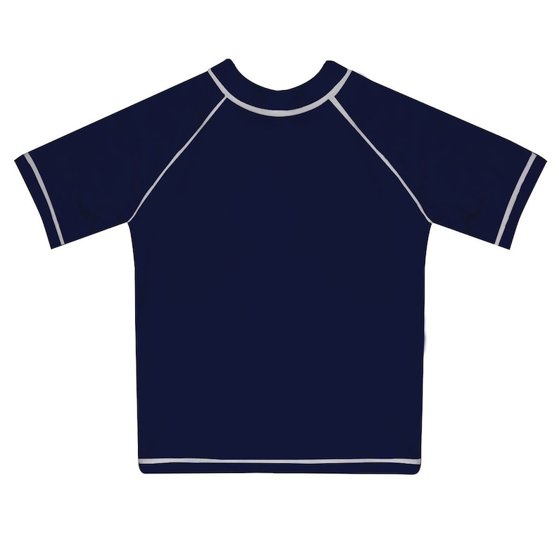 Monogram Navy Short Sleeve Rash Guard