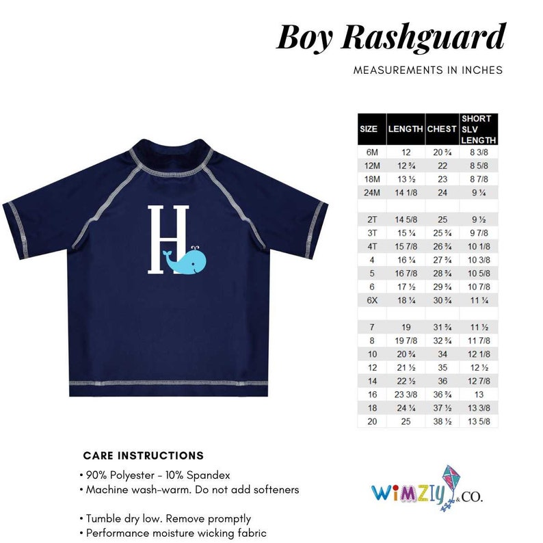 Monogram Navy Short Sleeve Rash Guard