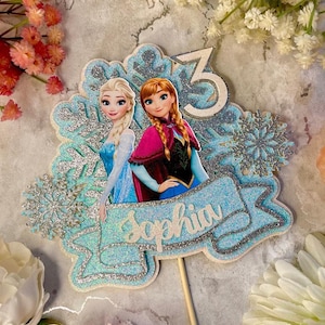 Frozen Themed pop out Birthday Cake Topper