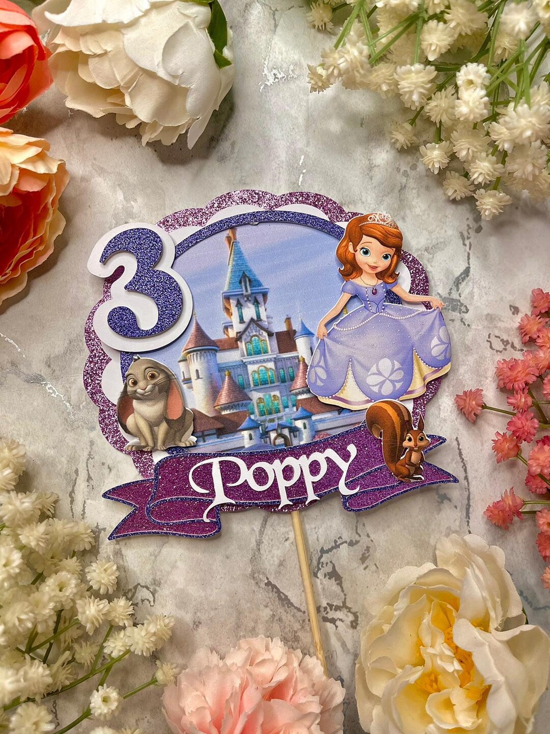 Sofia the First Cake Topper - Etsy UK