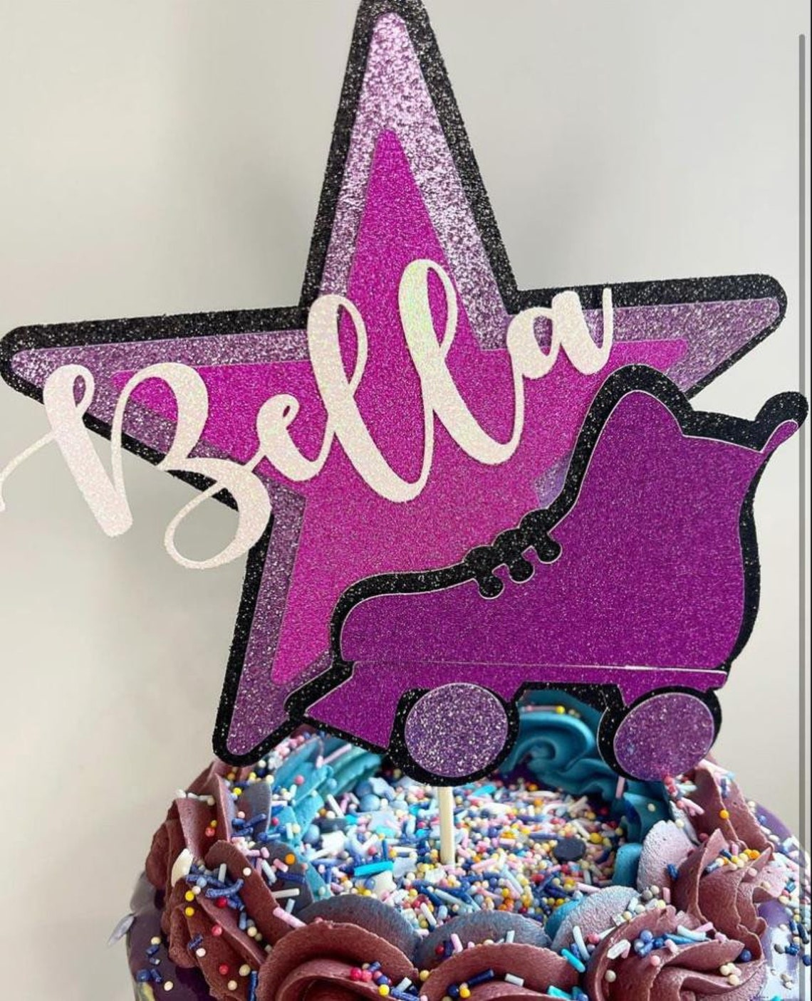 Roller Skate Cake Topper Etsy