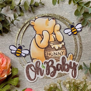 Baby Shower Winnie the Pooh “Oh Baby” Cake Topper