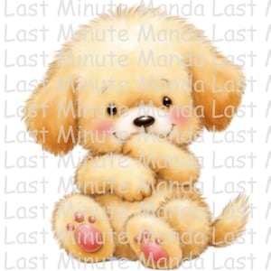 Kuschelwelpe Clipart Set 11 | Niedliche Hundegrafiken | A5 A6 A7 Größen | PNG & JPG | Sofortdownload | Last Minute Mandala Exklusiv