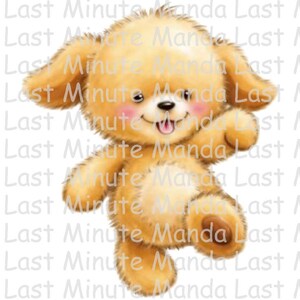 Kuschelter Welpe Clipart Set 15 | Niedliche Hundegrafiken | A5 A6 A7 Größen | PNG & JPG | Sofortdownload | Last Minute Mandala Exklusiv