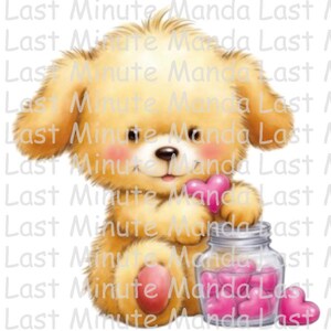 Kuschelter Welpe Clipart Set 18 | Niedliche Hundegrafiken | A5 A6 A7 Größen | PNG & JPG | Sofortdownload | Last Minute Mandala Exklusiv