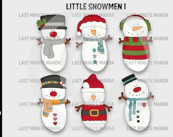 Little Snowmen 1 PNG Clipart