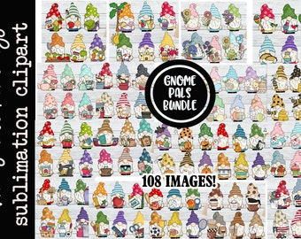 Gnome Pals Bundle Digital Clip Art