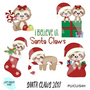 Santa Claws 2018 Transparent PNG Clipart