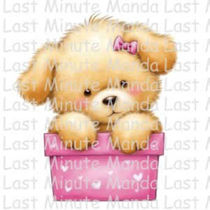 Kuschelter Welpe Clipart Set 3 | Niedliche Hundegrafiken | A5 A6 A7 Größen | PNG & JPG | Sofortdownload | Last Minute Mandala Exklusiv