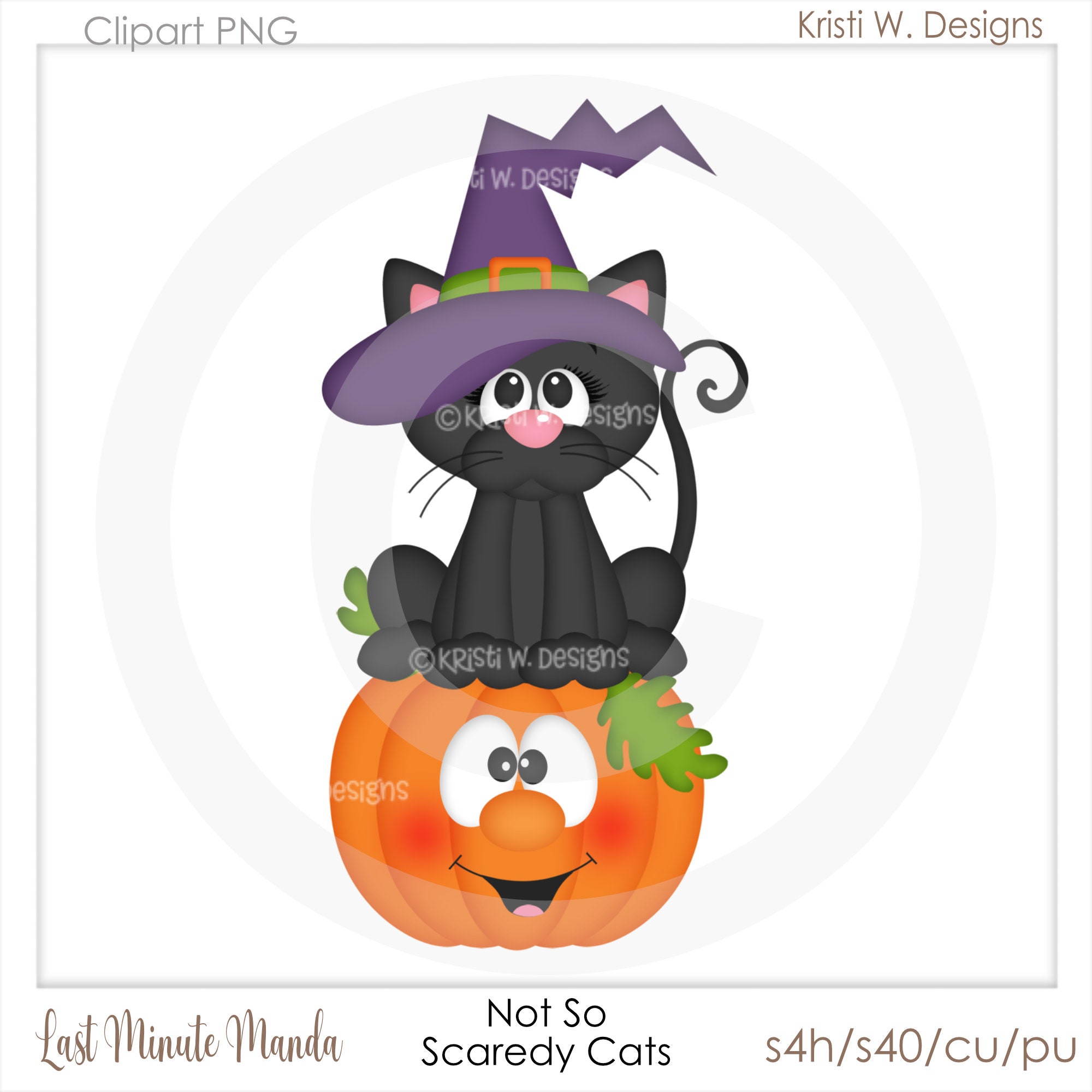 Not so Scaredy Cats 2015 Transparent PNG Clipart - Etsy