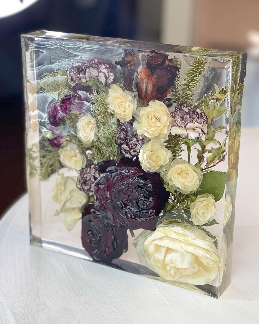 Bouquet Preservation in Epoxy Resin Etsy