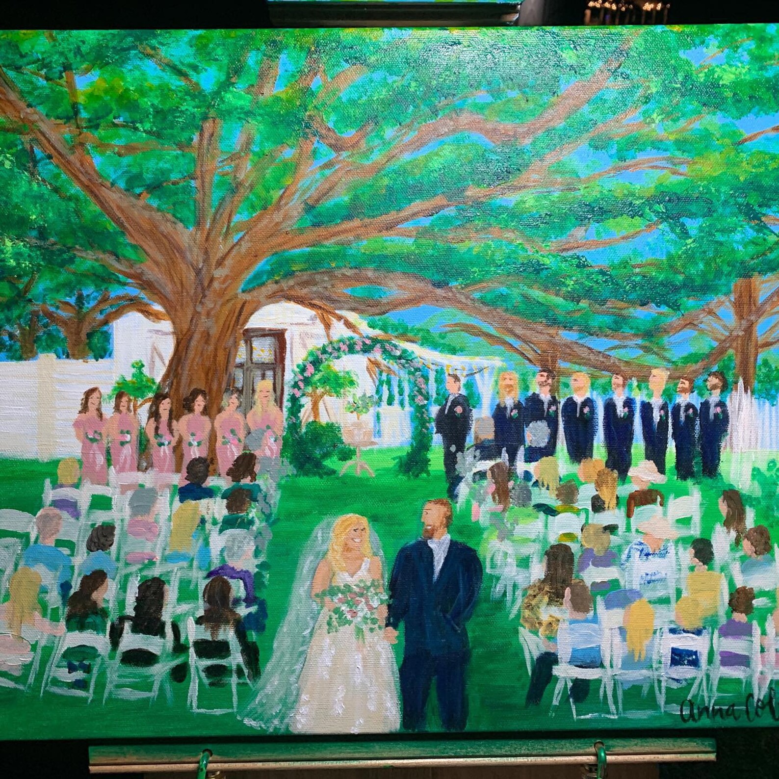 Live wedding painter live event painting wedding painter Etsy