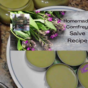 Homemade Comfrey Salve Recipe: Natural Healing Ointment (PDF Download)
