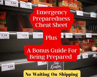 Emergency Preparedness Cheat Sheet + Bonus Guide (Printable)
