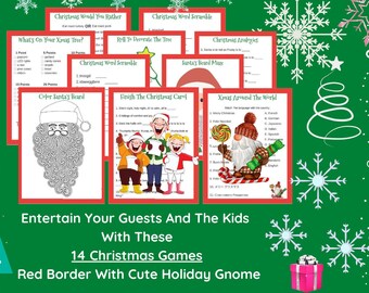 Christmas Games Printable | Etsy