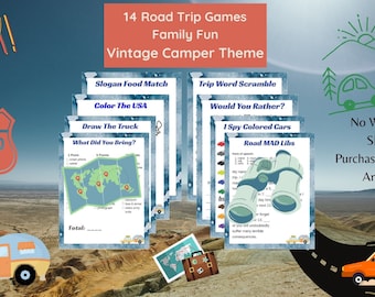 Printable Family Road Trip Games