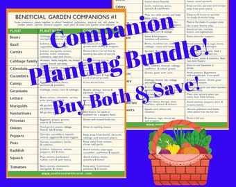 Companion Planting Guides 1 and 2 Printable. Garden Planning.