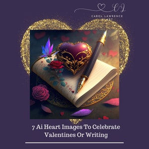 Love And Writing AI Art Digital Download/Use For Your Marketing, Book Covers, POD or Wall Art Bundle image 1