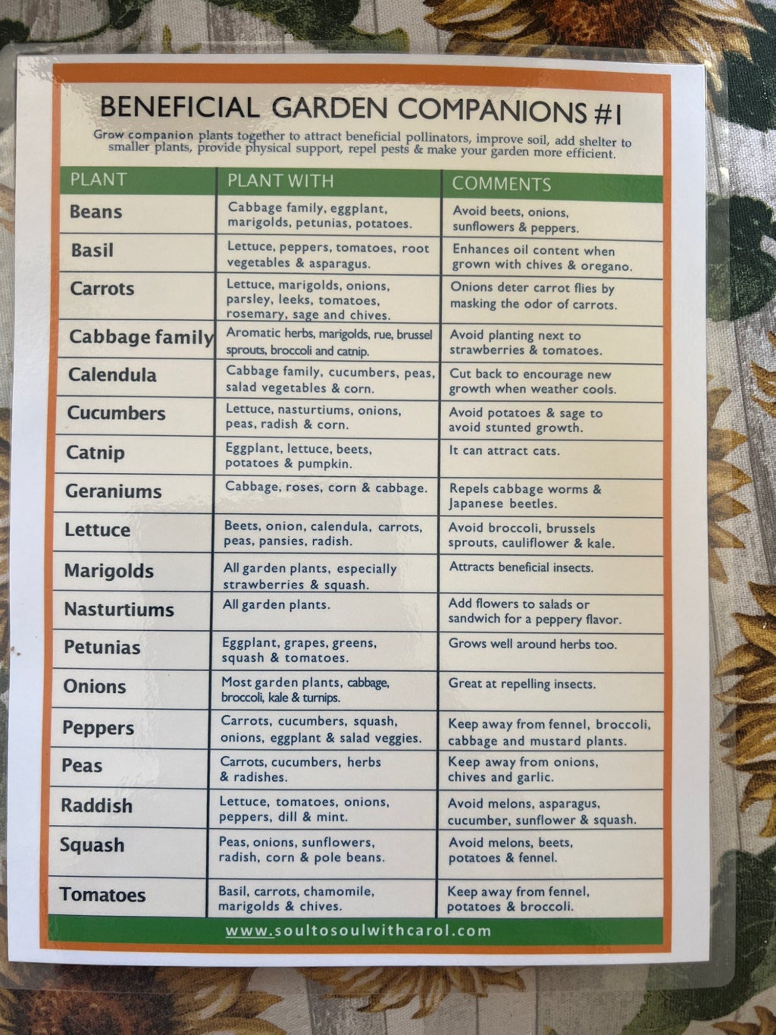 Companion Planting Guides 1 and 2 Printable. Garden Planning. - Etsy