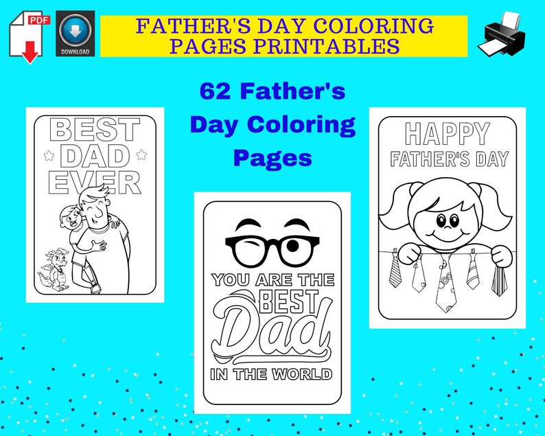 62 Fathers Day Coloring Pages image 1