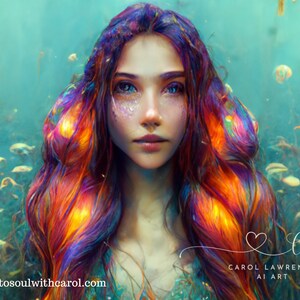 4 Mermaid Ai Art PNG's To Spice Up Your Marketing, MidJourney, image 4