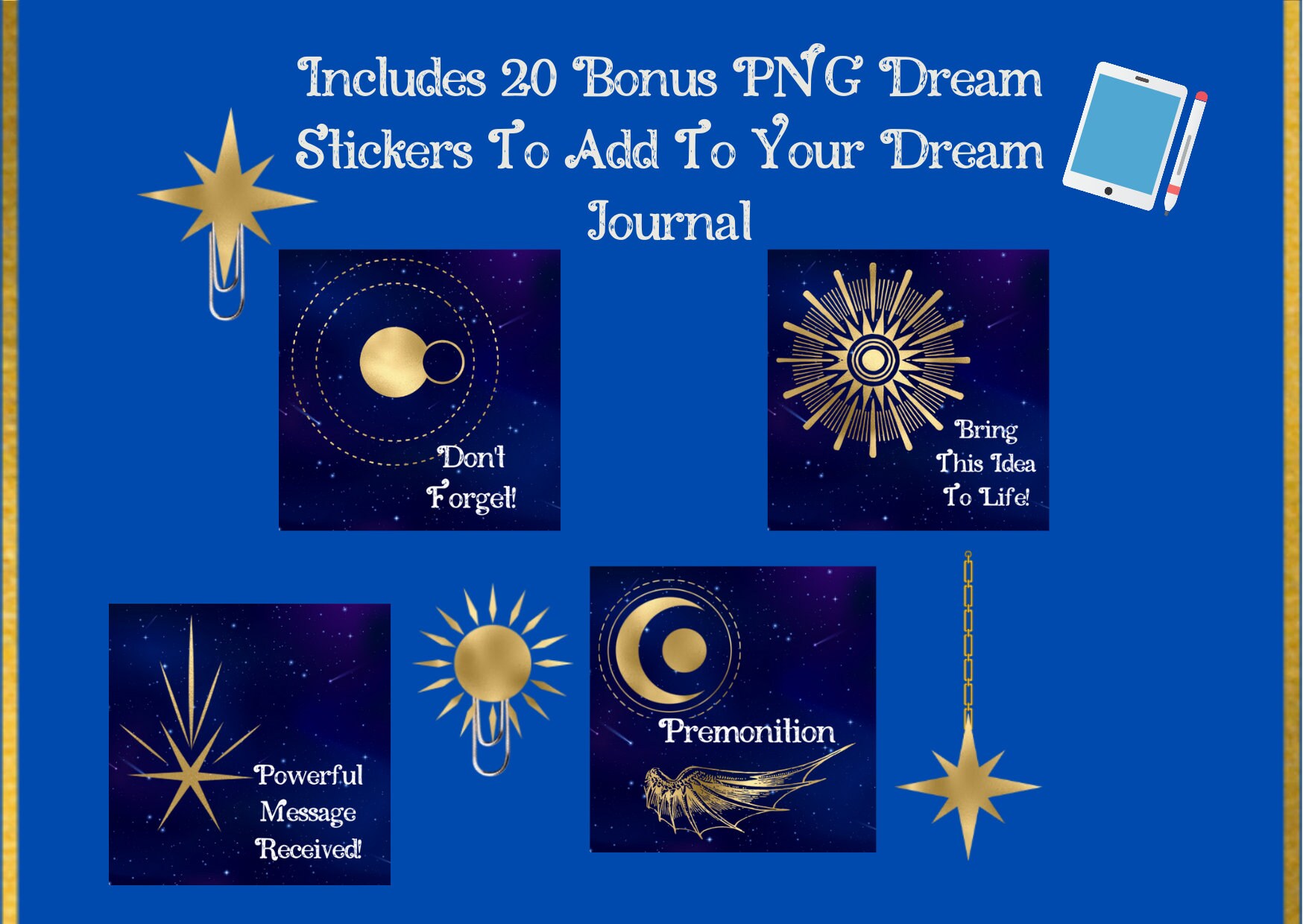 Dream Journal & Guidebook Digital Version for Notability and Xodo - Etsy