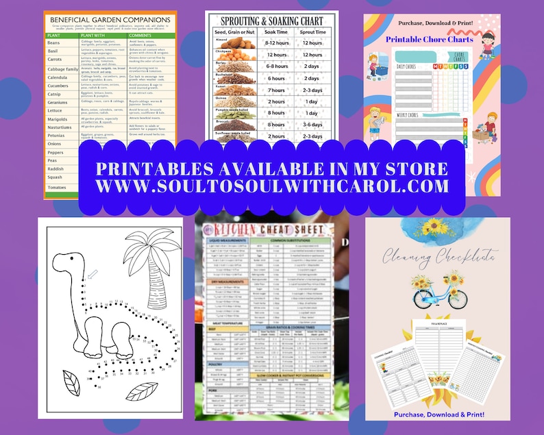 Companion Planting Garden Printable, PDF Planting Printable 画像 8