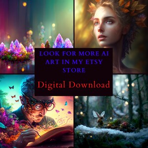 Love And Writing AI Art Digital Download/Use For Your Marketing, Book Covers, POD or Wall Art Bundle image 9