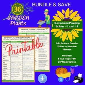 Companion Planting Guides 1 and 2 Printable. Plan Your Garden image 2