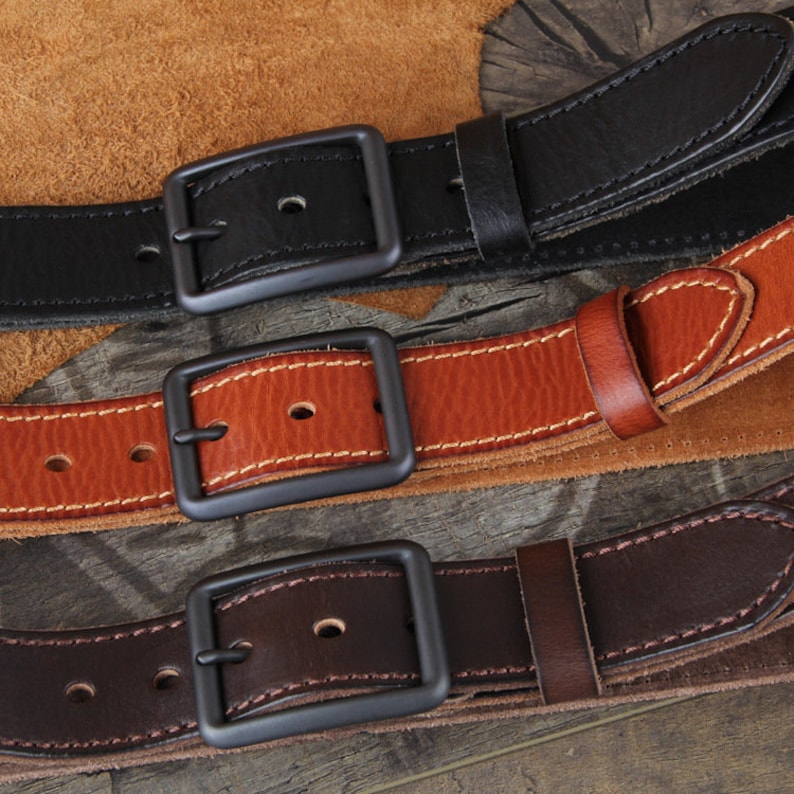 Gift For HimGift For HusbandHandmade Men/'s BeltHigh Quality Leather BeltLeather BeltMens Genuine Double Stitched Belts