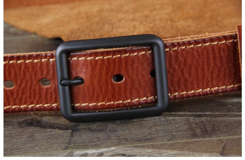 Gift For HimGift For HusbandHandmade Men/'s BeltHigh Quality Leather BeltLeather BeltMens Genuine Double Stitched Belts