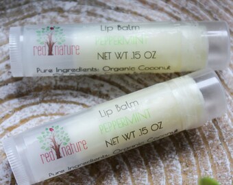 Peppermint Lip Balm, Natural Lip balm, Organic Lip Balm, Moisturizing Lip Balm, Beeswax Lip Balm, Lip Butter, Natural Chapstick.
