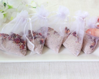 Tea Bath Soak, Herbal Bath Tea, Tub Tea Aromatherapy Salts, Geranium Bath Soak, Bath Salt Soak, Salt Tub Tea, Vegan and Zero Waste.