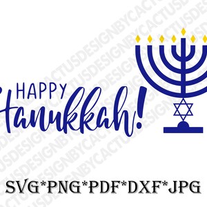 Happy Hanukkah Svg, Hanukkah Svg, Menorah Svg, Hanukkah Cricut File, Hanukkah Clip Art, Light Svg, Dxf, Png, Cricut Files, Vector, Stencil