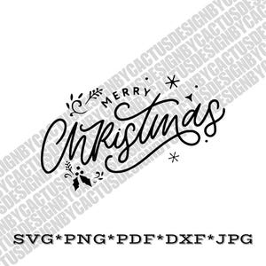 Merry Christmas Svg, Christmas Sign Svg, Holiday Svg, Digital Download, Cut File, ClipartClipart, Svg, Dxf, Png, Cricut Files,Vector,Stencil