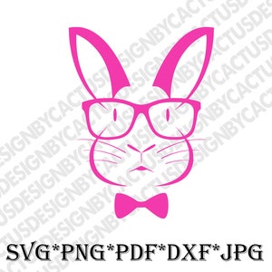 Bunny Svg, Easter Svg, Cute Bunny Face Svg, Bunny Clip Art, Bunny Face Svg, Svg,Dxf, Png, Cricut Files, Vector, Stencil, Silhouette
