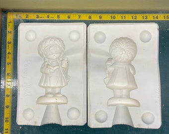 Vintage Caroling with a Lantern Slip Casting Mold