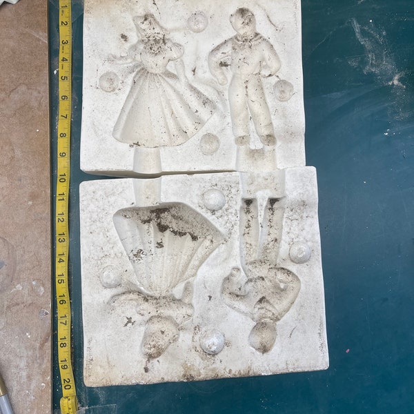 Vintage Square Dancers Slip Casting Mold