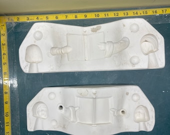 Vintage Caroling Face and Hands Slip Casting Mold