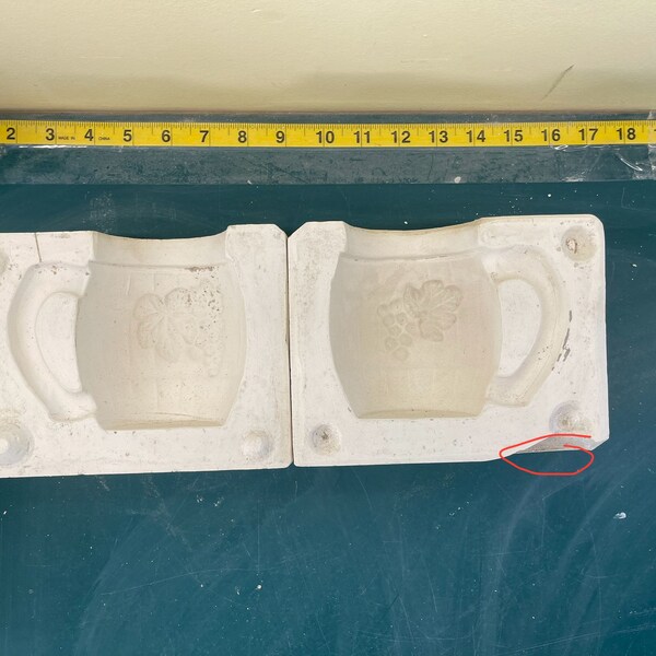 Vintage Grape Mug Slip Casting Mold