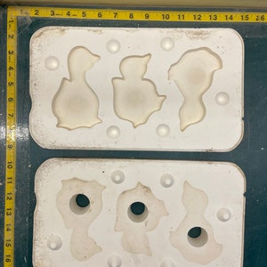 Vintage Flat Ducks Slip Casting Mold