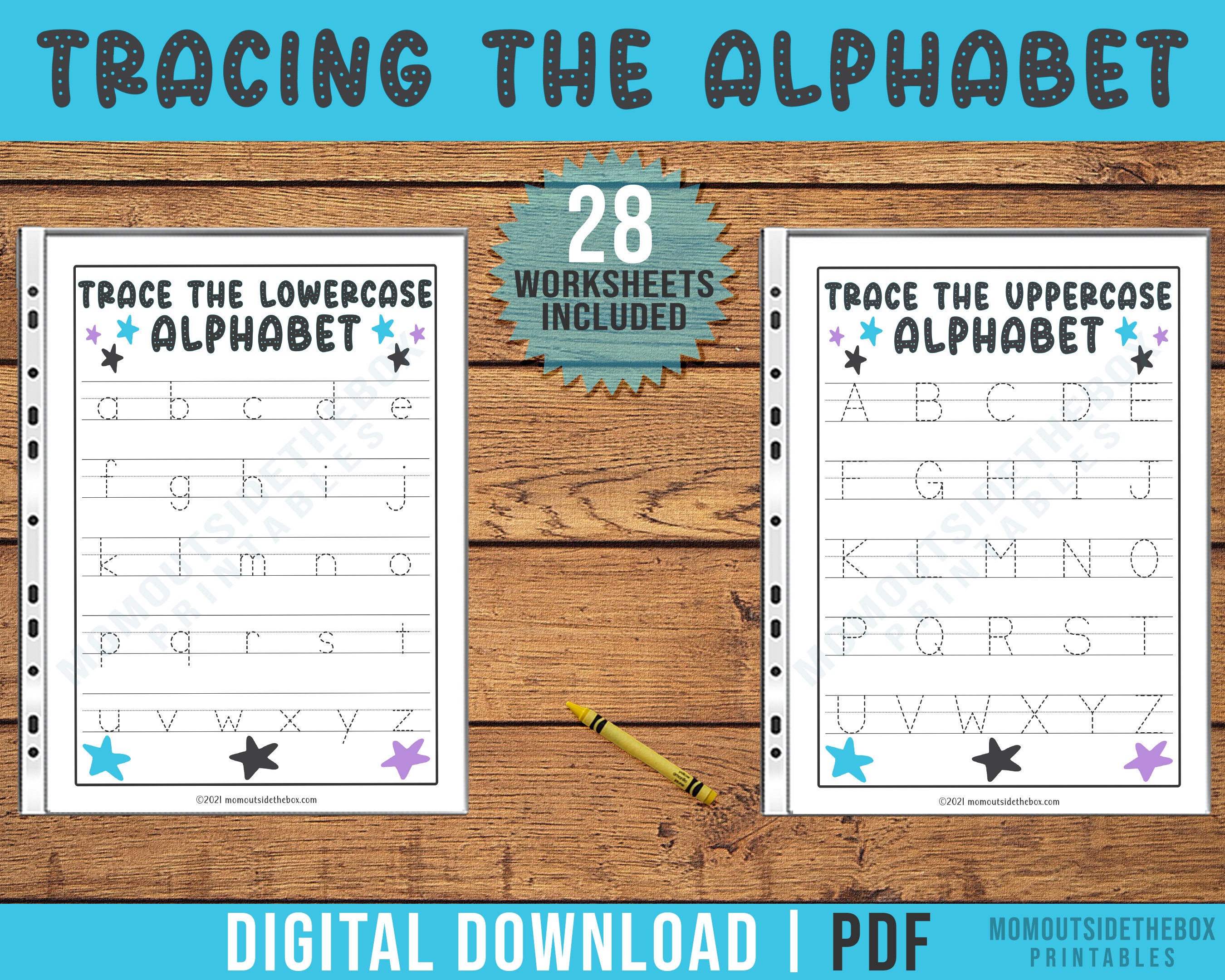 preschool writing worksheets alphabet writing practice etsy