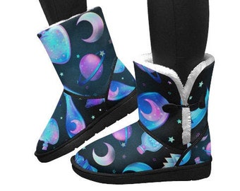 Magical Women's Mid Calf Snow Boots