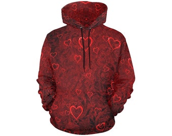 Magical Feel Good Hoodie full of Hearts