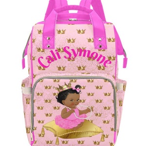 Baby Girl Diaper Bag/ Baby Girl bookbag/ Multifunctional diaper bag