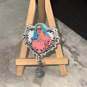 Karol G Badge Reel / KG Bebe Badge Reel / Cute Badge Reel / Badge Real / Gift / Nurse Badge Reel / Student Badge Reel